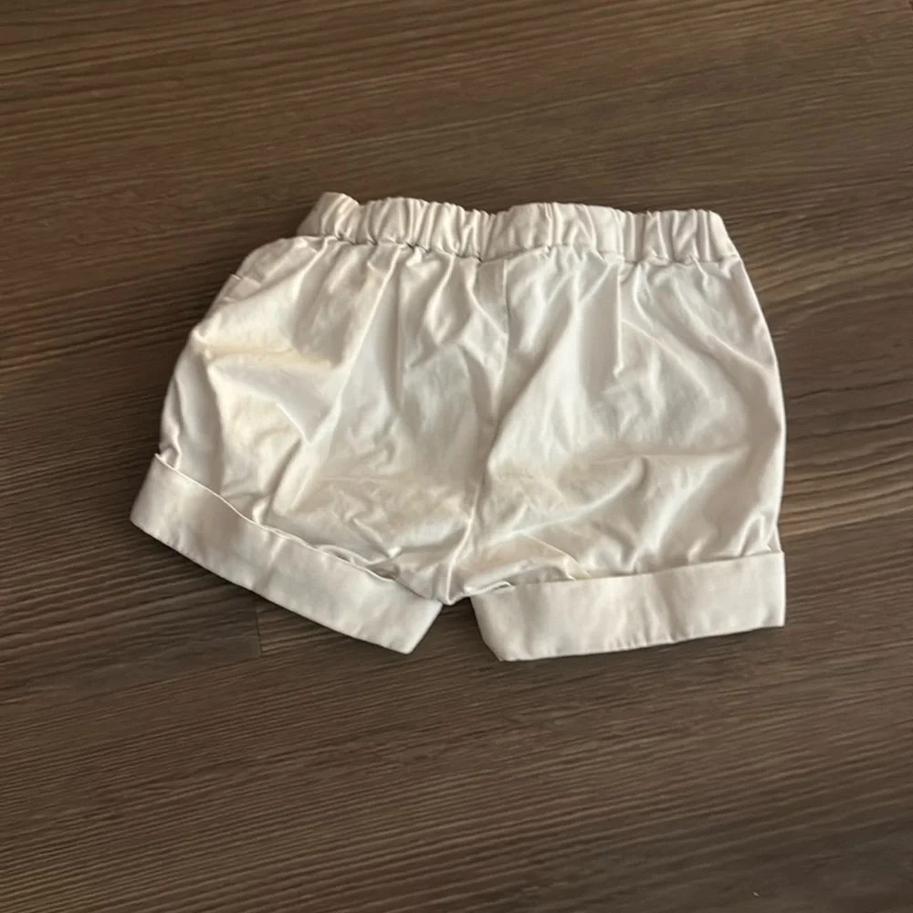 Jacadi white 6 months baby shorts